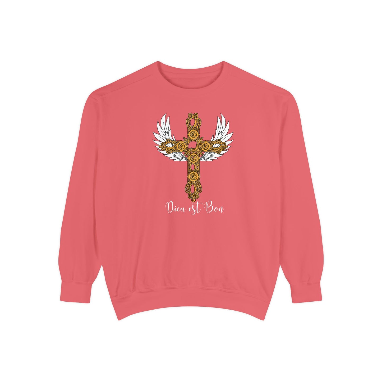 Dieu est Bon God is Good Comfort Colors long-sleeve Cozy shirt