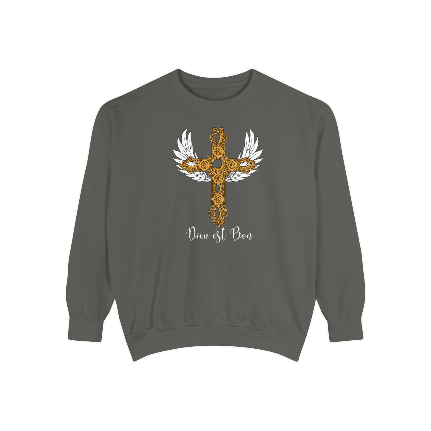 Dieu est Bon God is Good Comfort Colors long-sleeve Cozy shirt