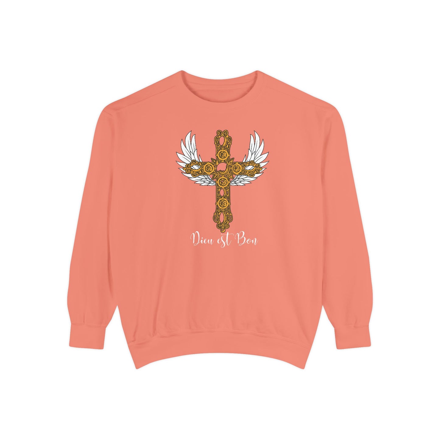 Dieu est Bon God is Good Comfort Colors long-sleeve Cozy shirt
