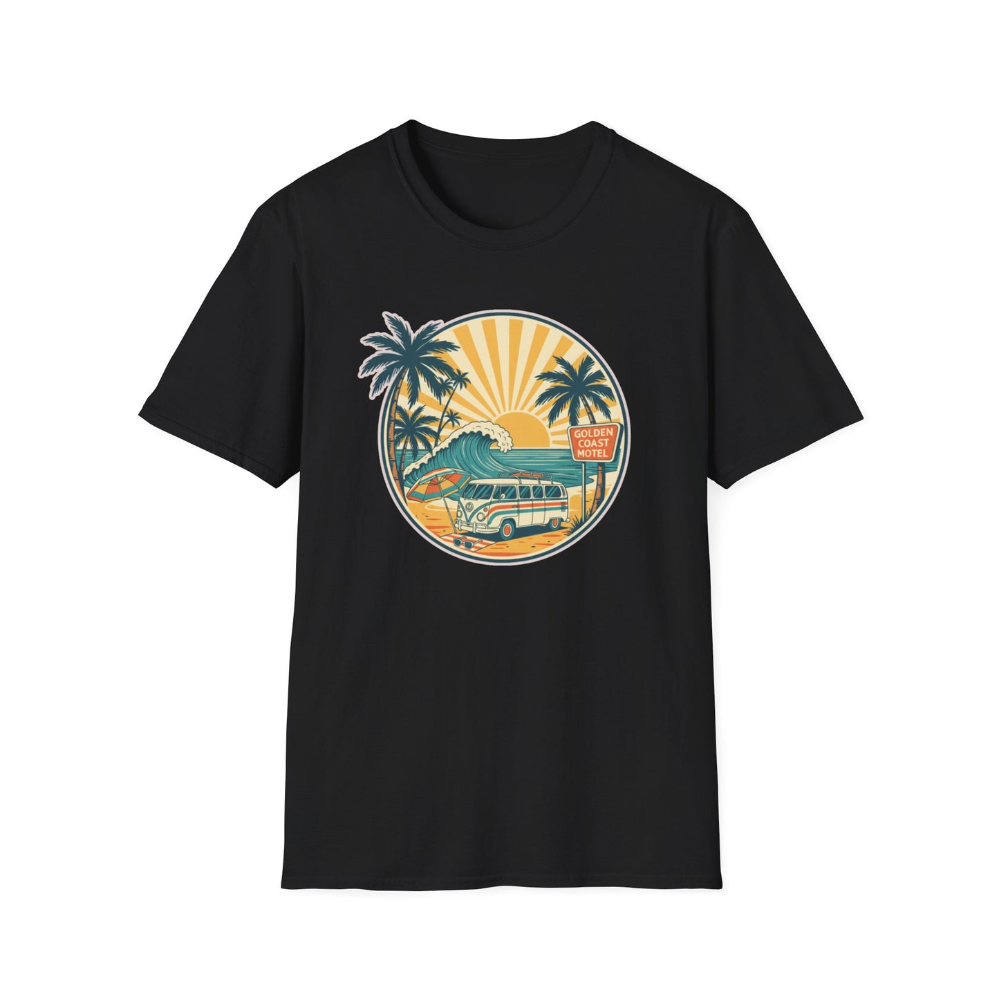 Vintage Beach Vibes T-Shirt, Summer Tee, Vacation Style, Surfing Shirt, Beach Lover Gift, Travel Apparel