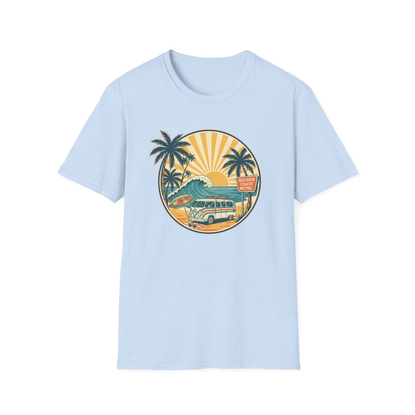 Vintage Beach Vibes T-Shirt, Summer Tee, Vacation Style, Surfing Shirt, Beach Lover Gift, Travel Apparel