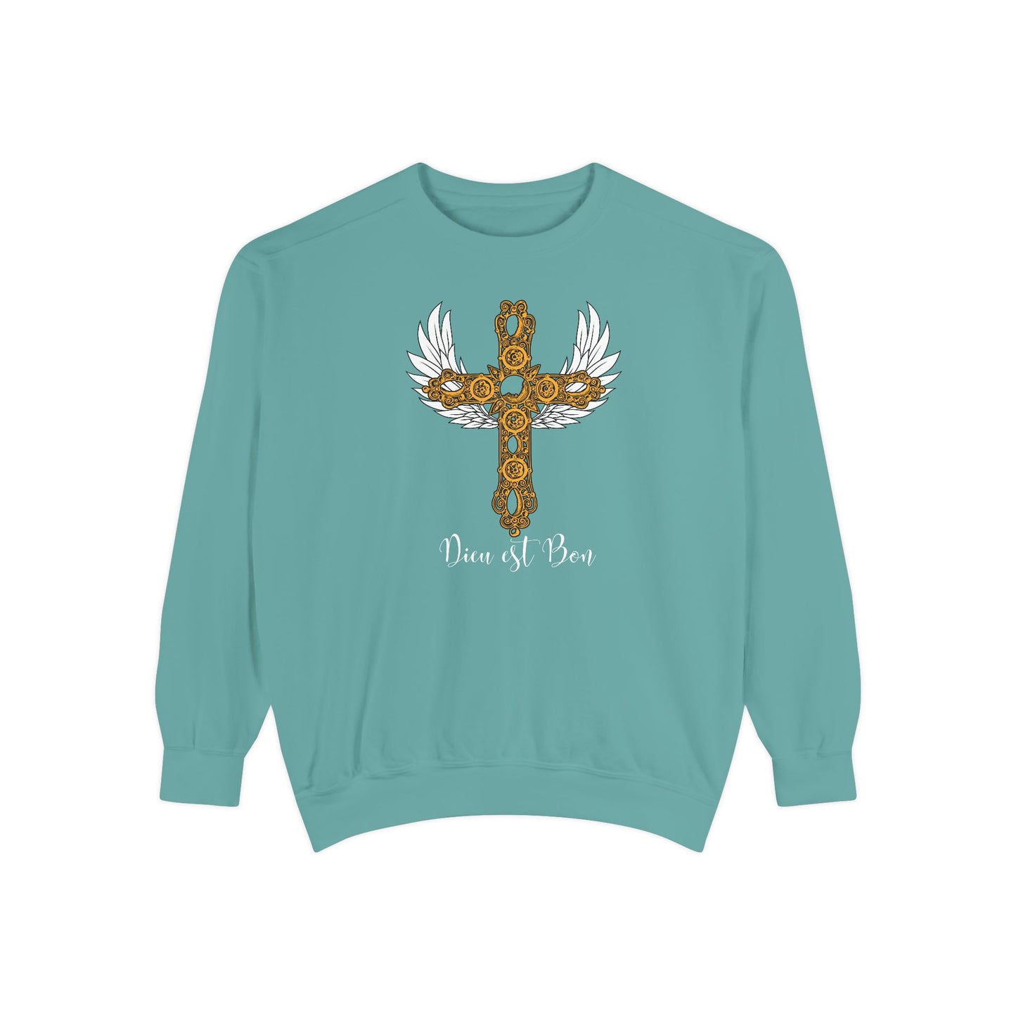 Dieu est Bon God is Good Comfort Colors long-sleeve Cozy shirt