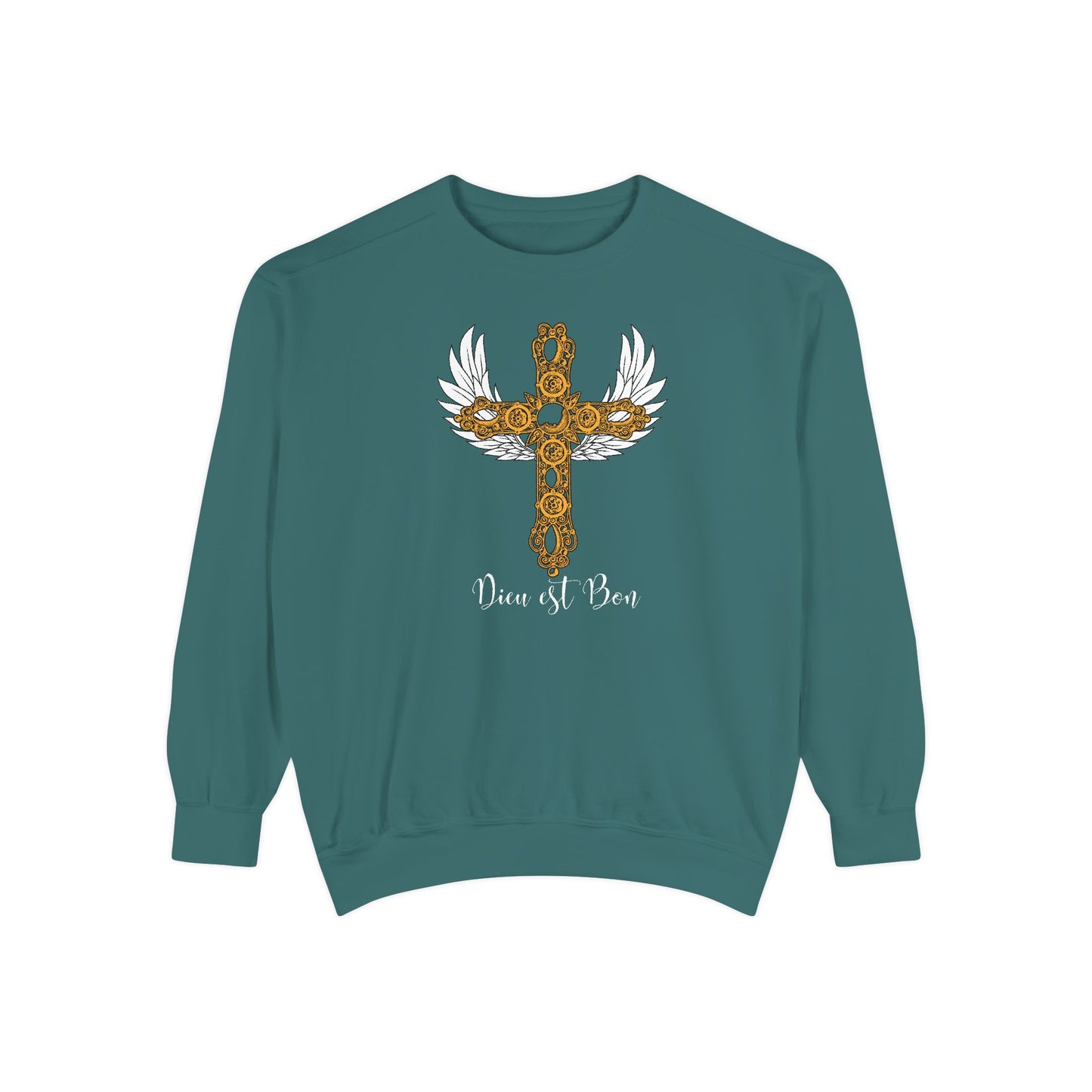 Dieu est Bon God is Good Comfort Colors long-sleeve Cozy shirt