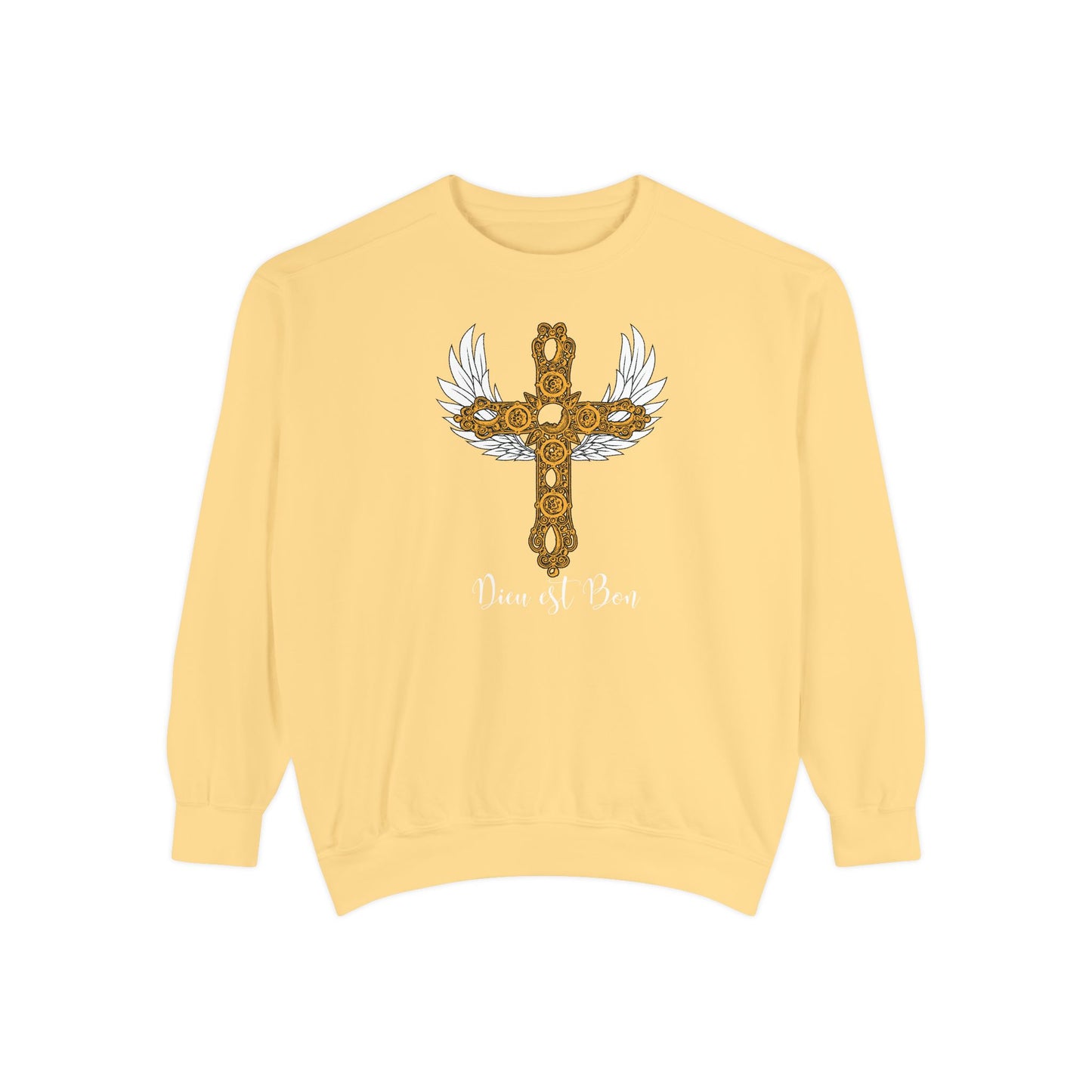 Dieu est Bon God is Good Comfort Colors long-sleeve Cozy shirt