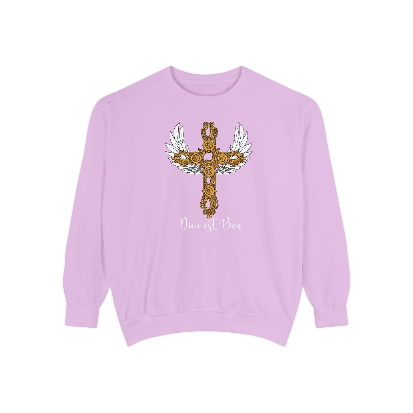 Dieu est Bon God is Good Comfort Colors long-sleeve Cozy shirt