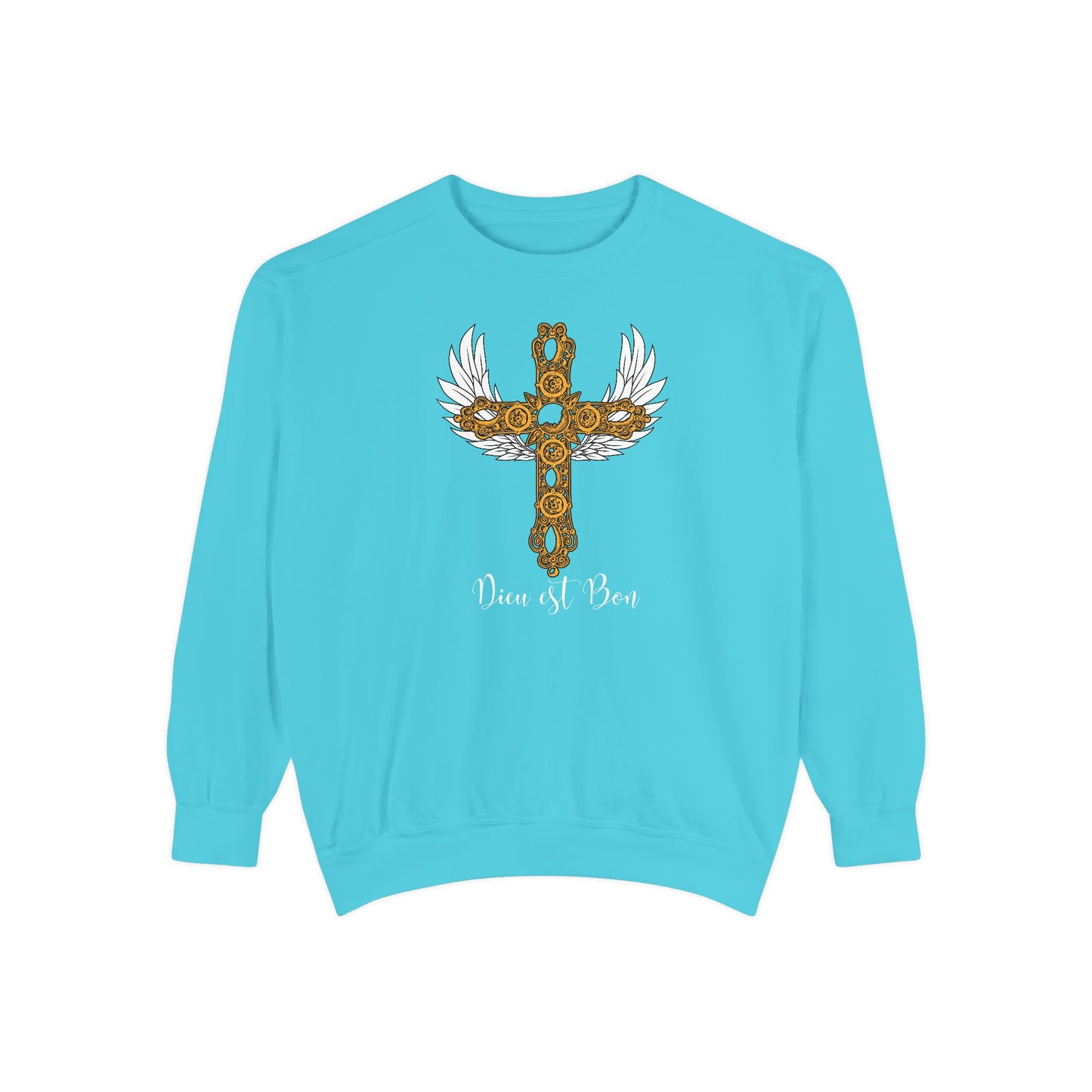 Dieu est Bon God is Good Comfort Colors long-sleeve Cozy shirt