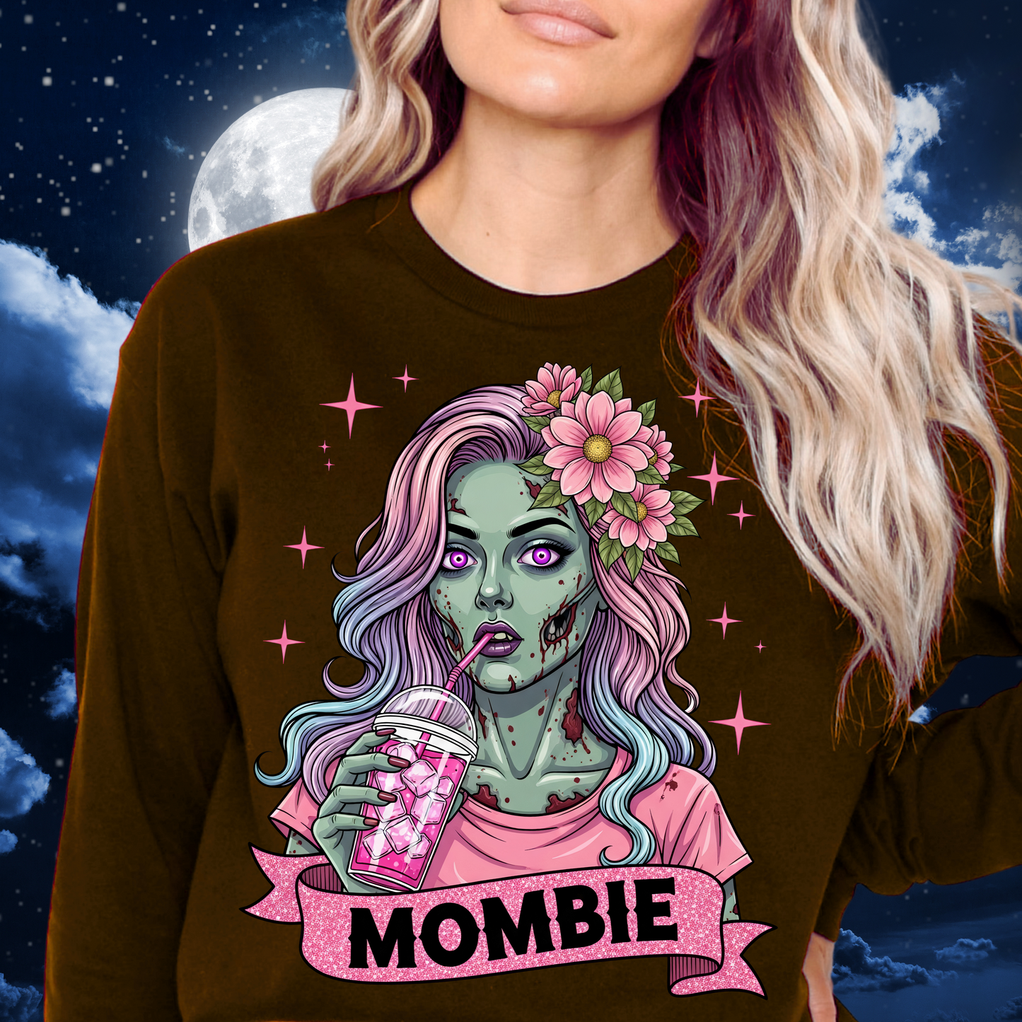Mombie Exhausted but FABULOUS! Funny Zombie Mom, Spooky Season Style, Halloween
