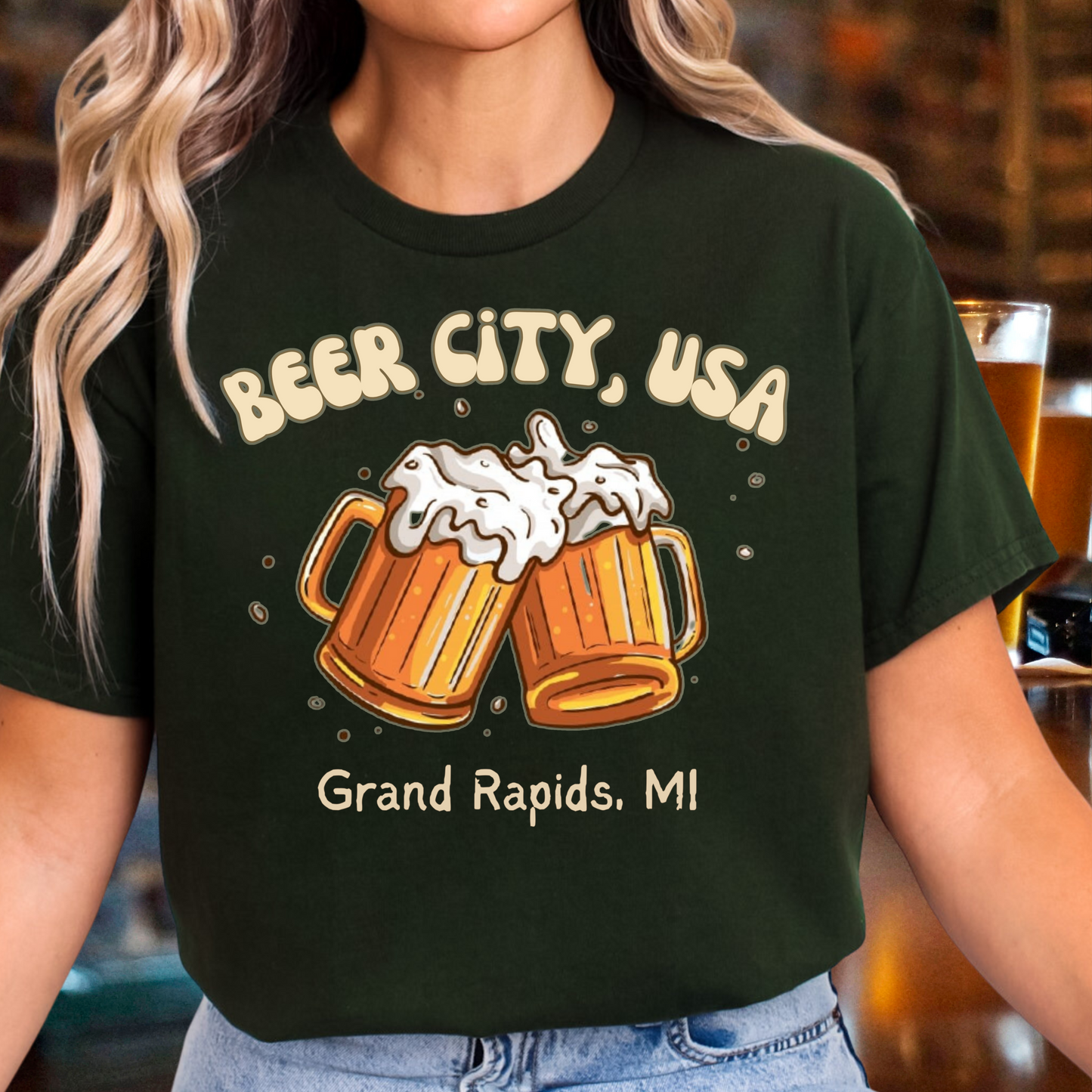 Michigan Craft Beer T-Shirt, Grand Rapids, MI, Beer City USA shirt Celebrate Beer Craft