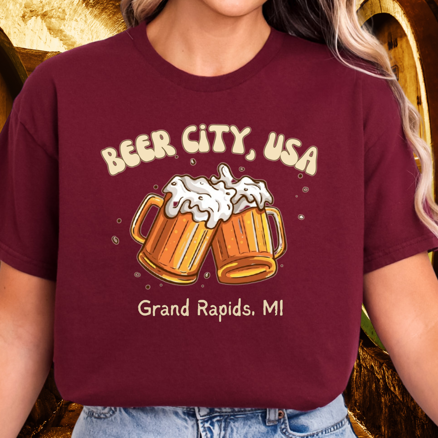 Michigan Craft Beer T-Shirt, Grand Rapids, MI, Beer City USA shirt Celebrate Beer Craft