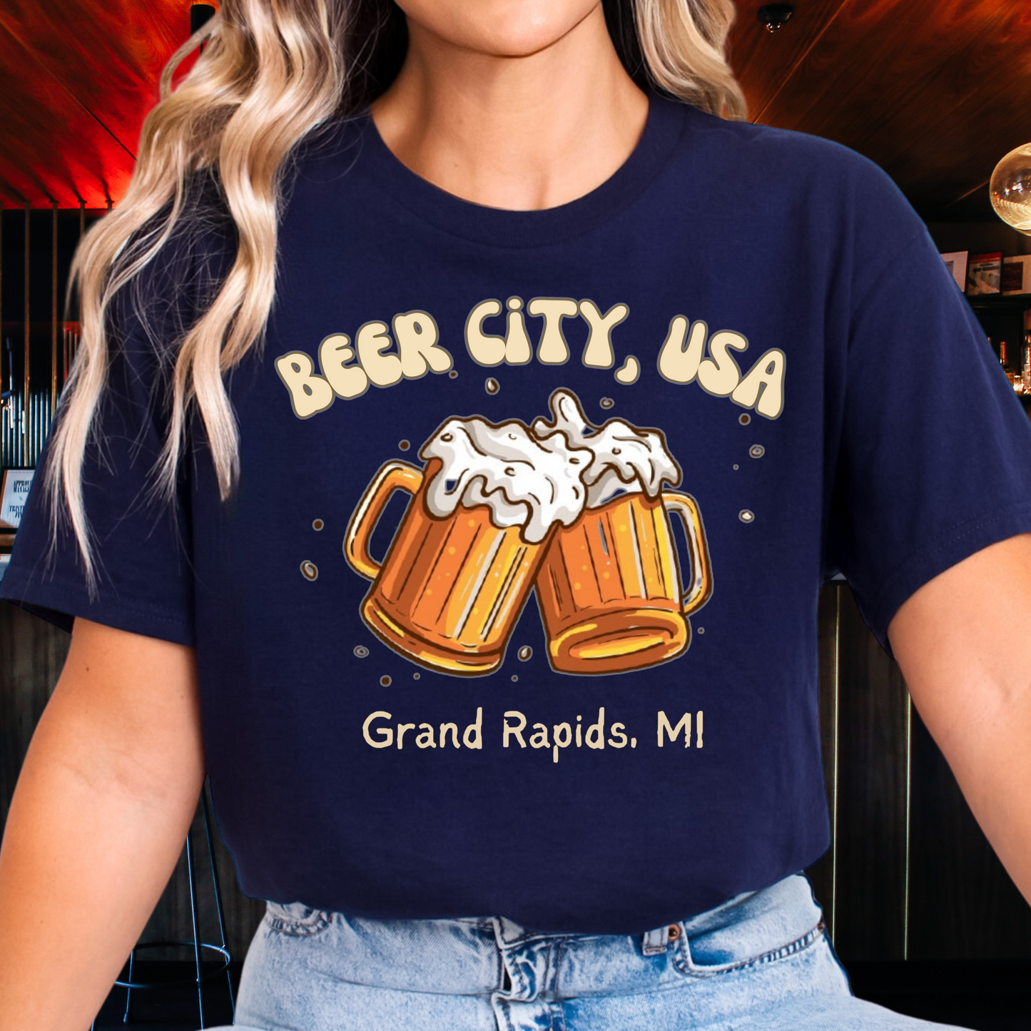 Michigan Craft Beer T-Shirt, Grand Rapids, MI, Beer City USA shirt Celebrate Beer Craft