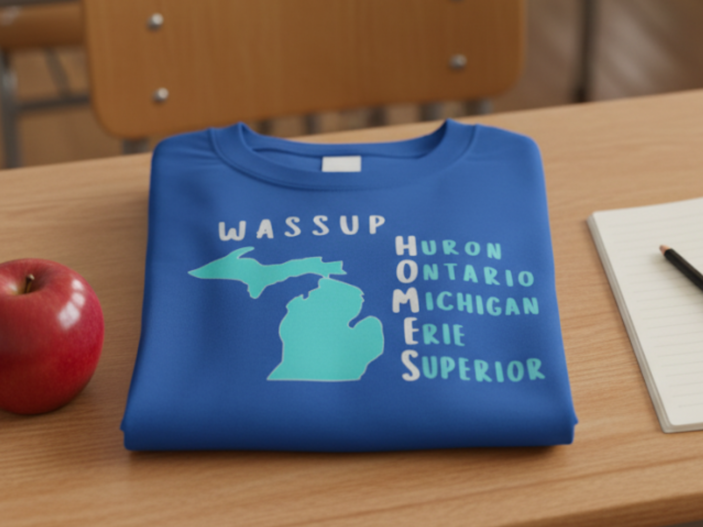 WASSUP HOMES Long Sleeve Tee – Great Lakes Acronym Shirt – Our Best Seller