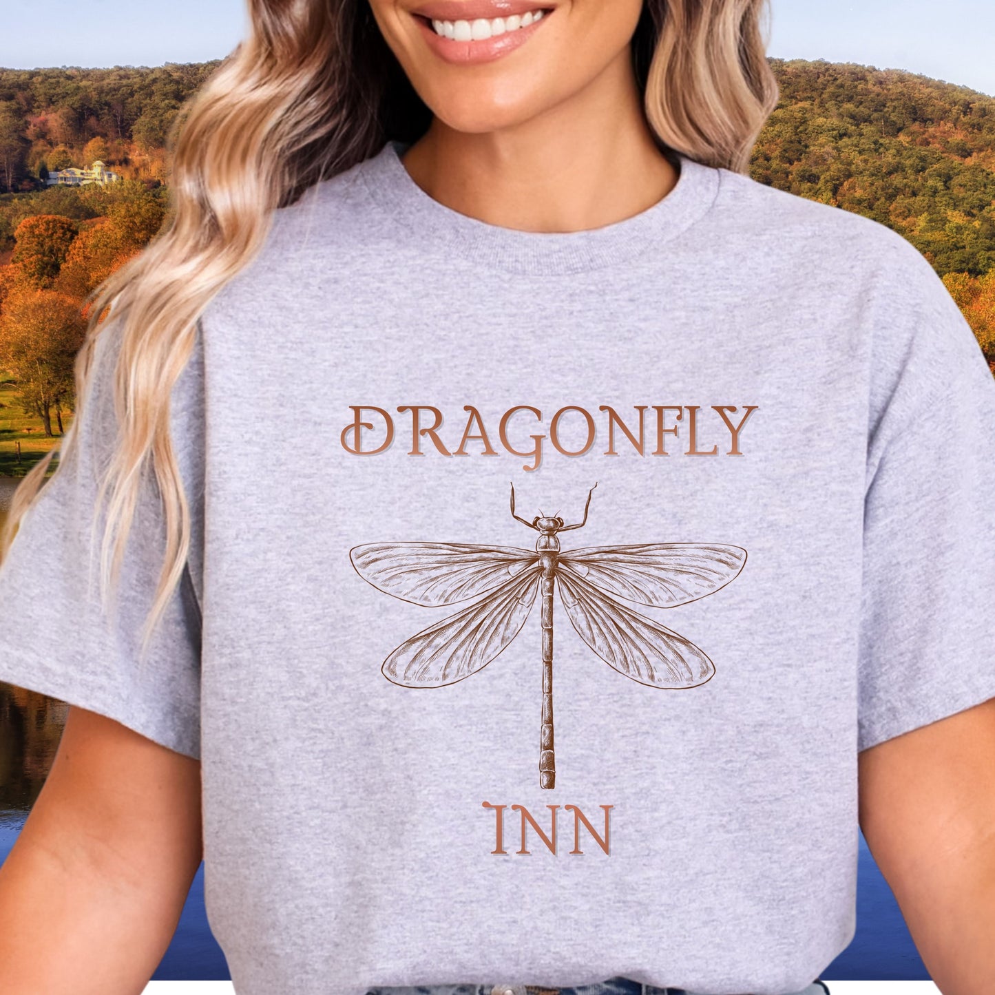 Dragonfly Inn Softstyle T-Shirt - Casual Tee, Gift for Friends, Family Reunions, Self-Expression T-Shirt, Graphic Tee for Everyday