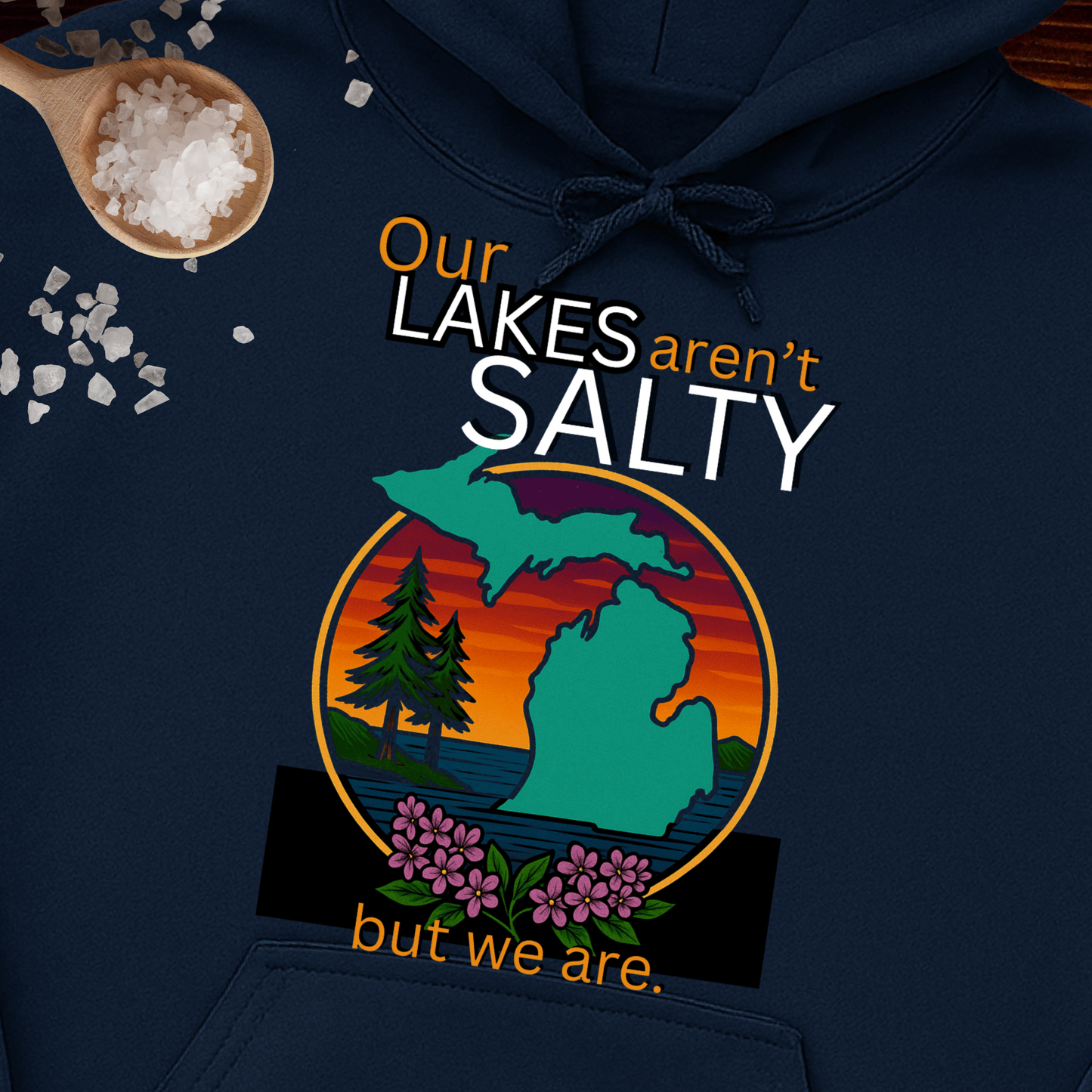 Pullover Hoodie Glamper Edition Our Lakes Arent Salty