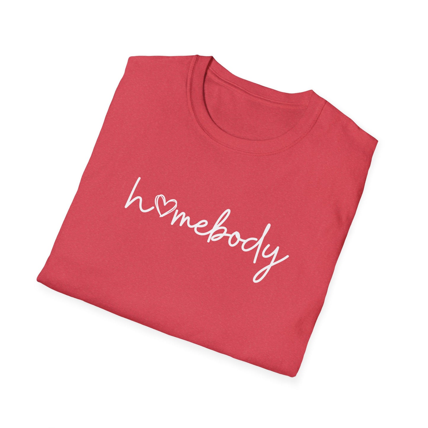 "Homebody" script tee—featuring a sweet heart detail that says it all