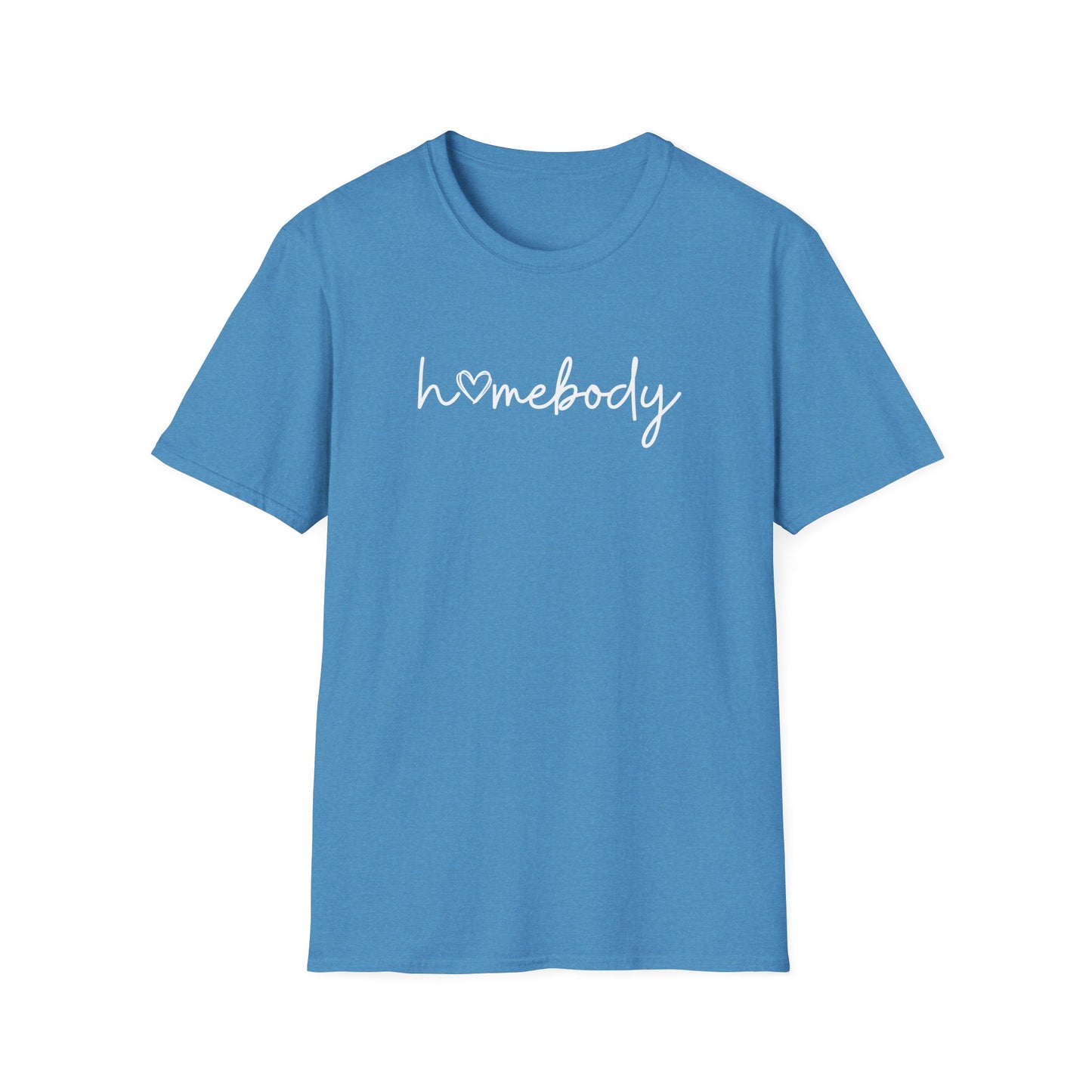"Homebody" script tee—featuring a sweet heart detail that says it all