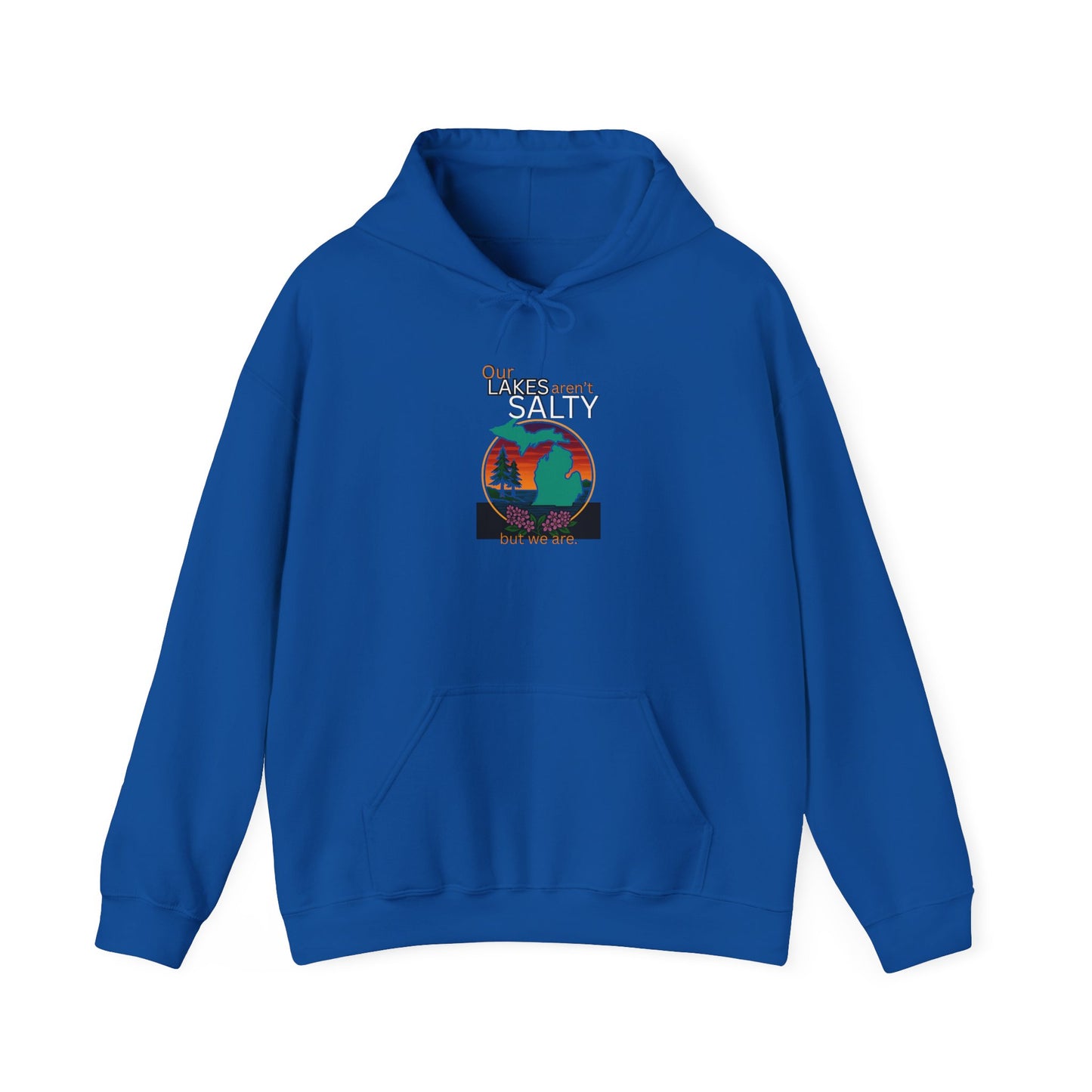 Our Lakes arent Salty But We are - Michigan Great Lakes hoodie