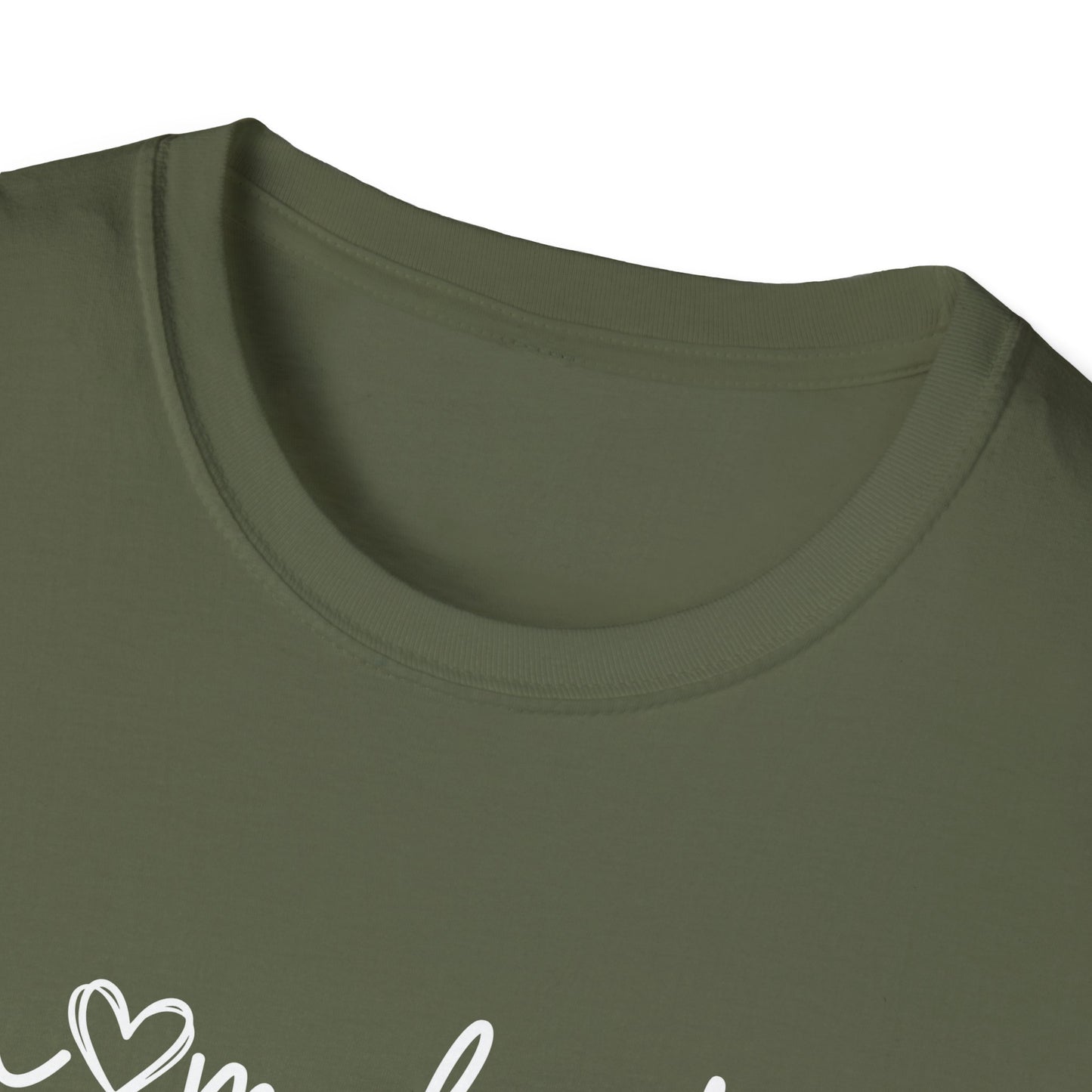 "Homebody" script tee—featuring a sweet heart detail that says it all