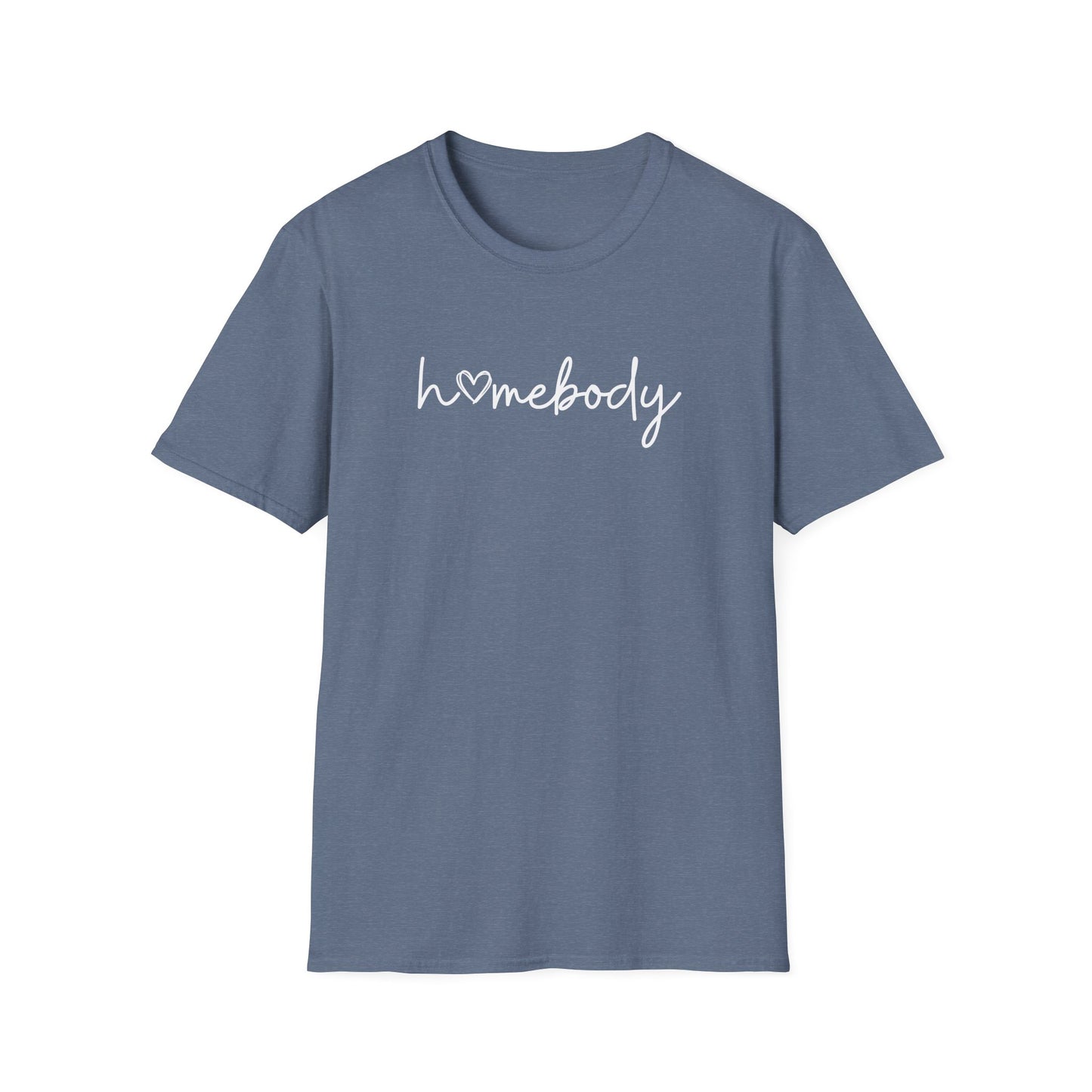 "Homebody" script tee—featuring a sweet heart detail that says it all