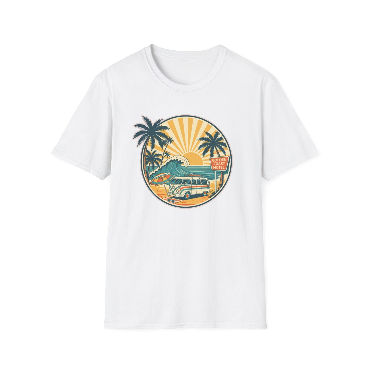 Vintage Beach Vibes T-Shirt, Summer Tee, Vacation Style, Surfing Shirt, Beach Lover Gift, Travel Apparel