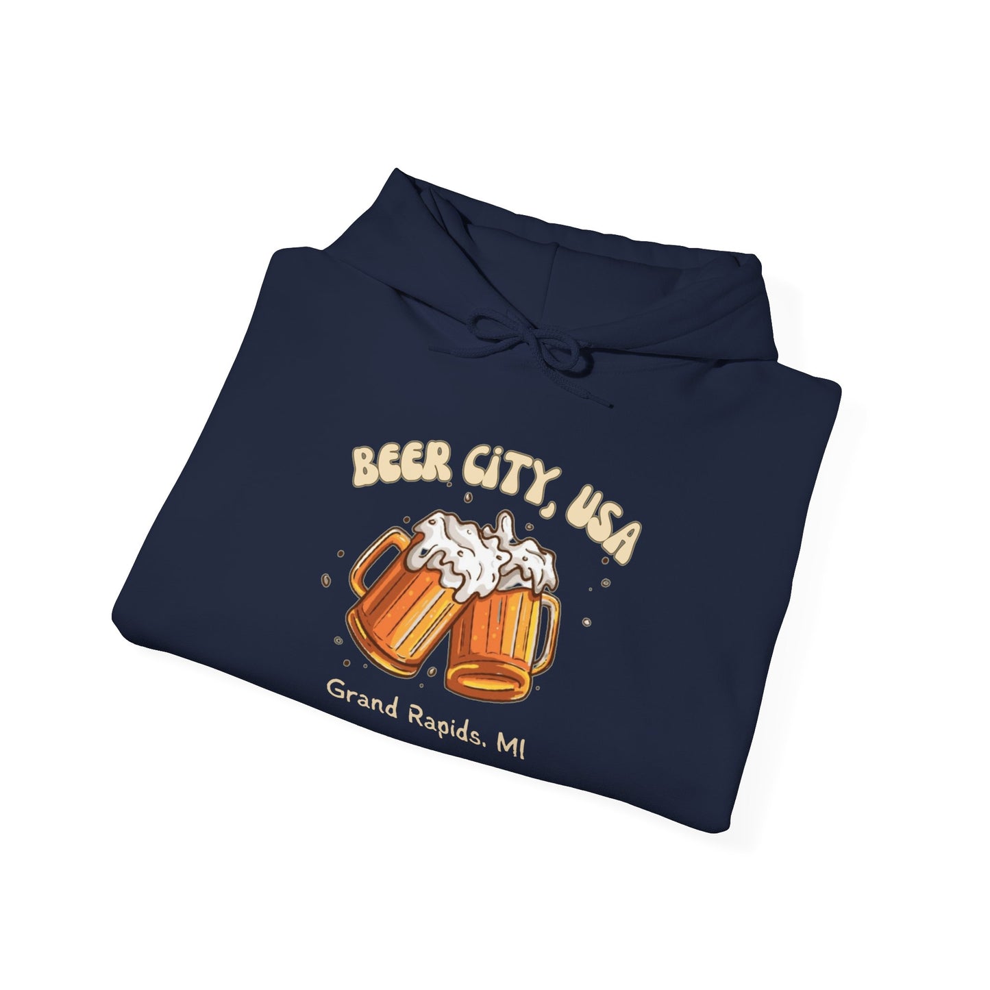 Beer City USA Hoodie Grand Rapids Michigan Sweatshirt Cozy Brewery Tour Shirt Great Lakes Craft Beer Gift Unisex Fit