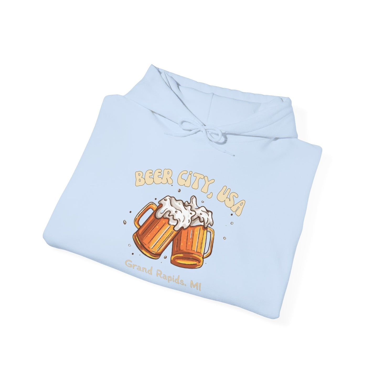 Beer City USA Hoodie Grand Rapids Michigan Sweatshirt Cozy Brewery Tour Shirt Great Lakes Craft Beer Gift Unisex Fit