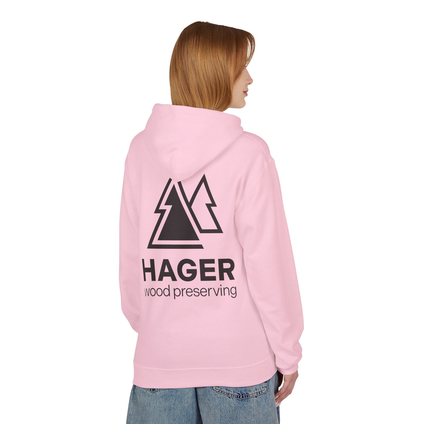 Hager Wood Preserving Hoodie — Logo Fleece Pullover