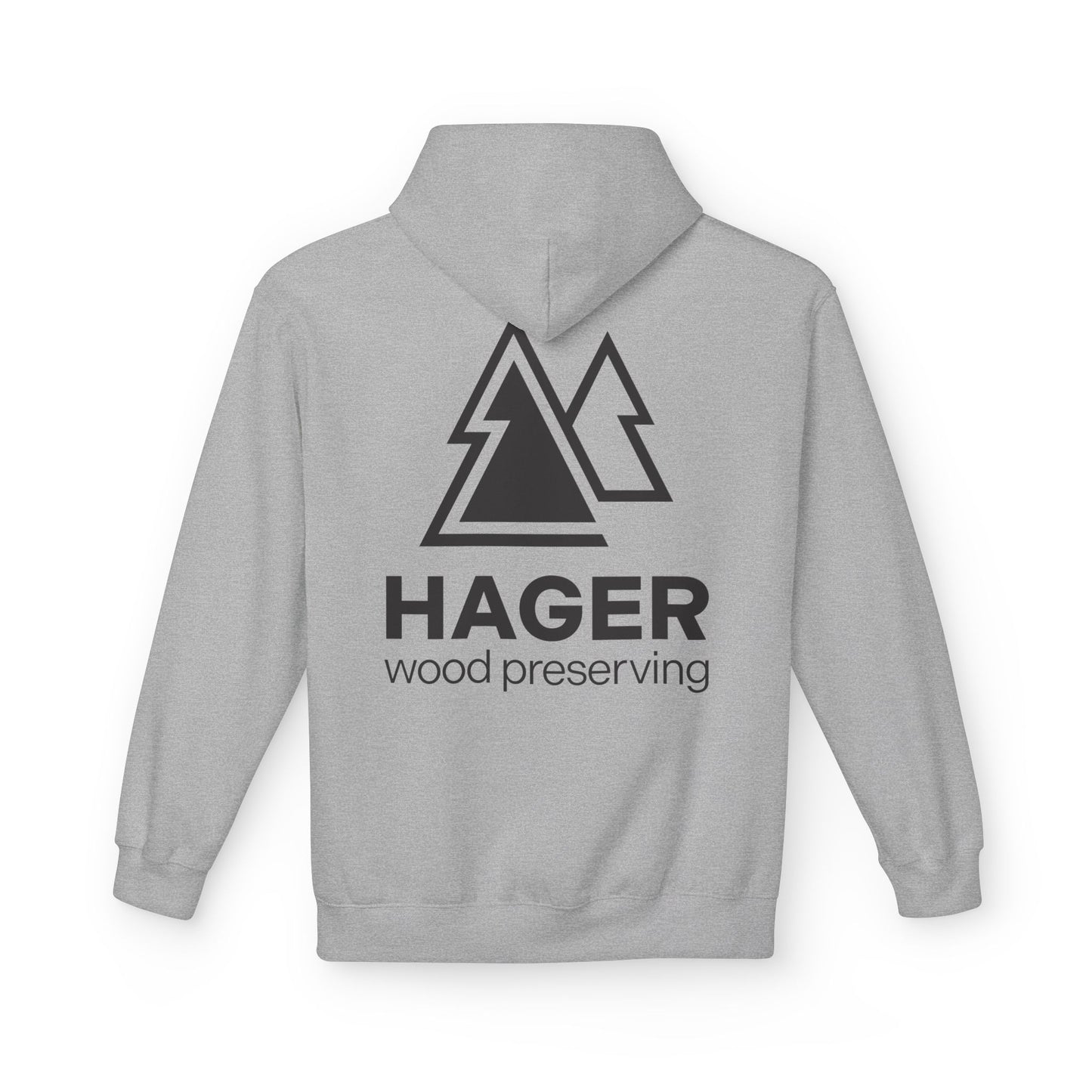 Hager Wood Preserving Hoodie — Logo Fleece Pullover