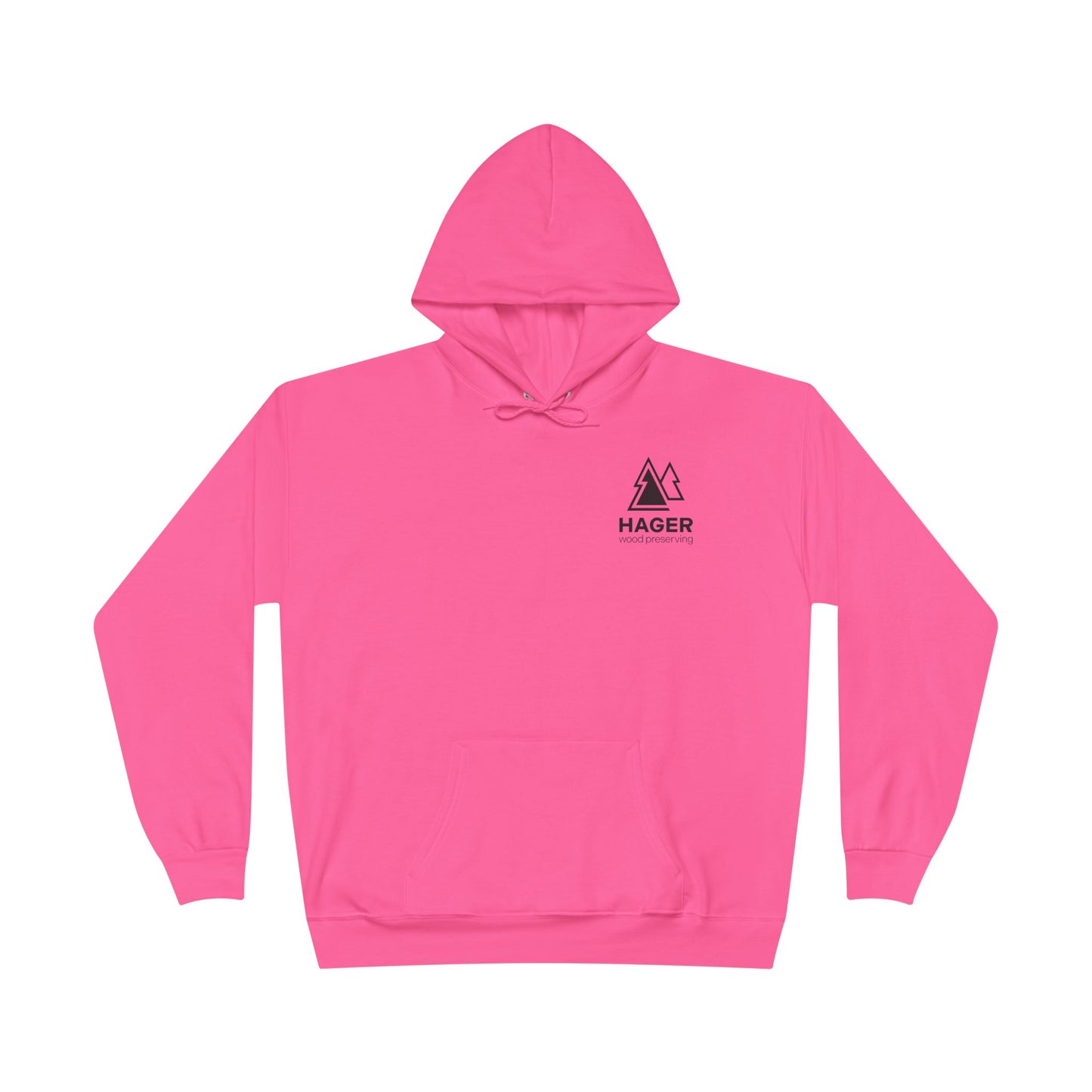 Hager Wood Preserving Logo Hoodie — Orange Workwear Pullover