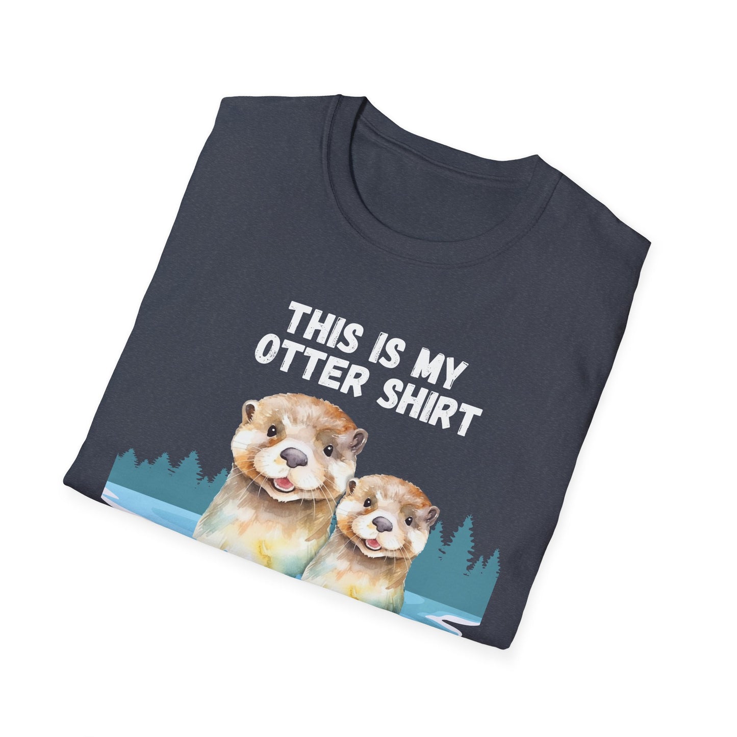 This is my OTTER shirt - Cute otters swimming in lake Comfy TEE