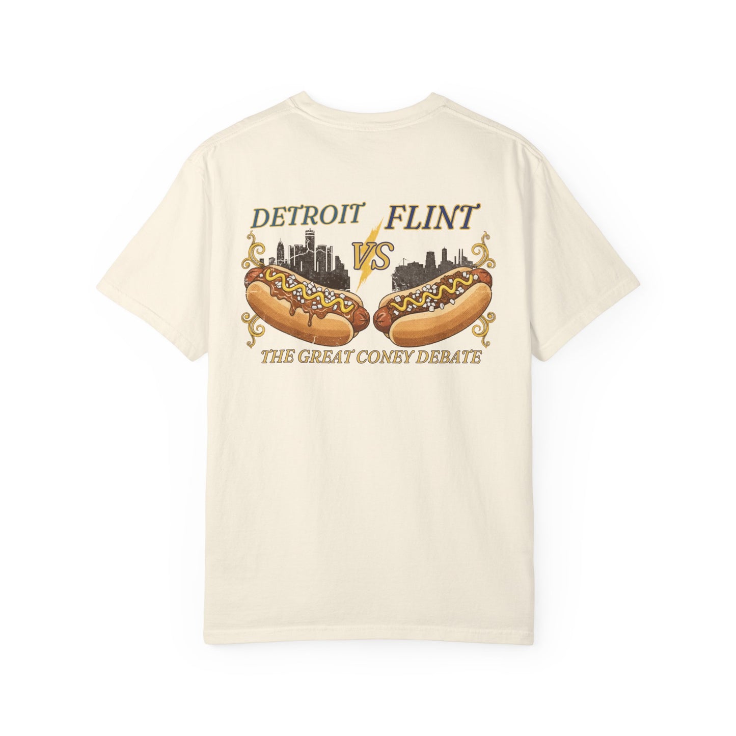 Detroit vs Flint Coney Island Hot Dogs T-Shirt