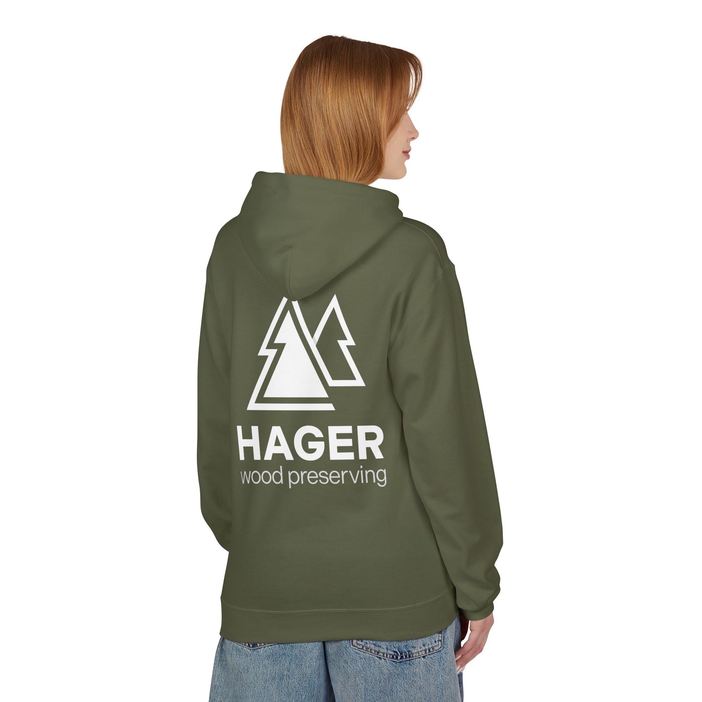 Hager Wood Preserving Hoodie — Logo Fleece Pullover