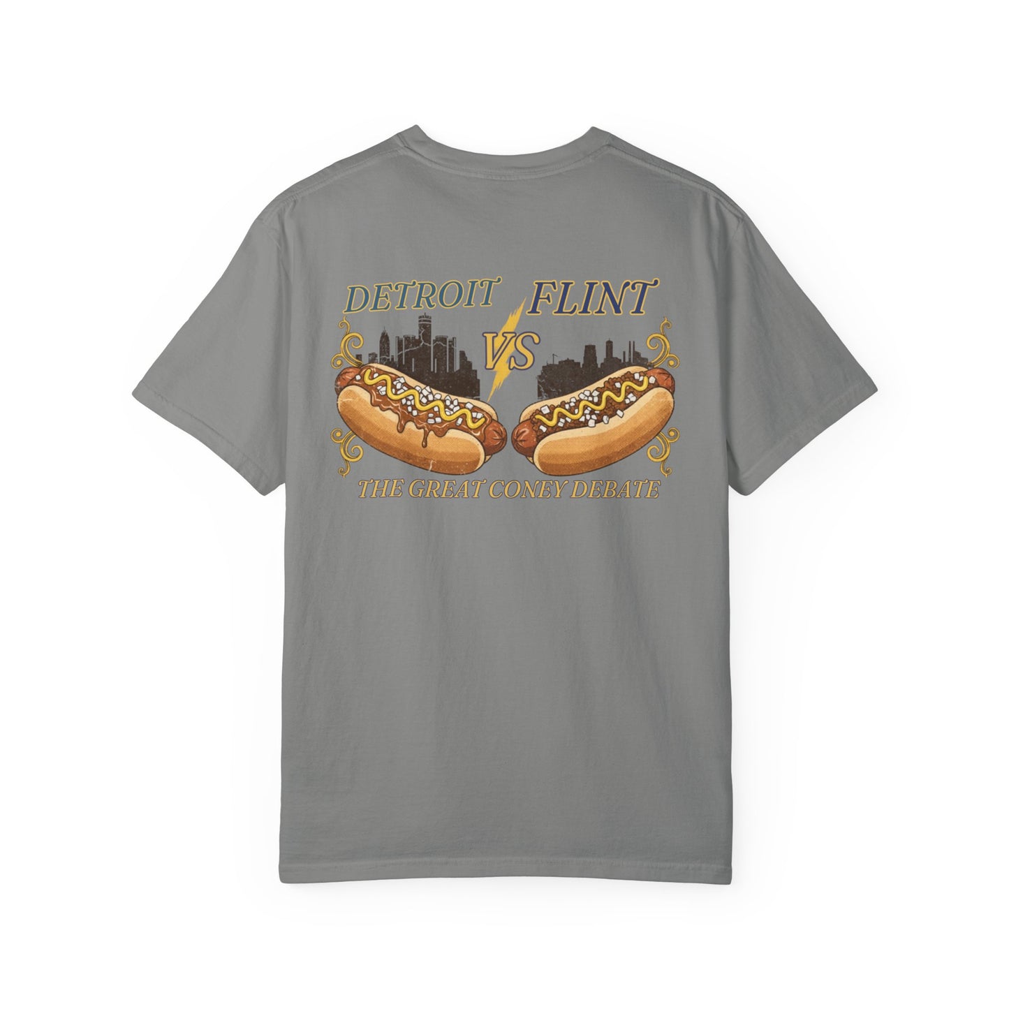 Detroit vs Flint Coney Island Hot Dogs T-Shirt