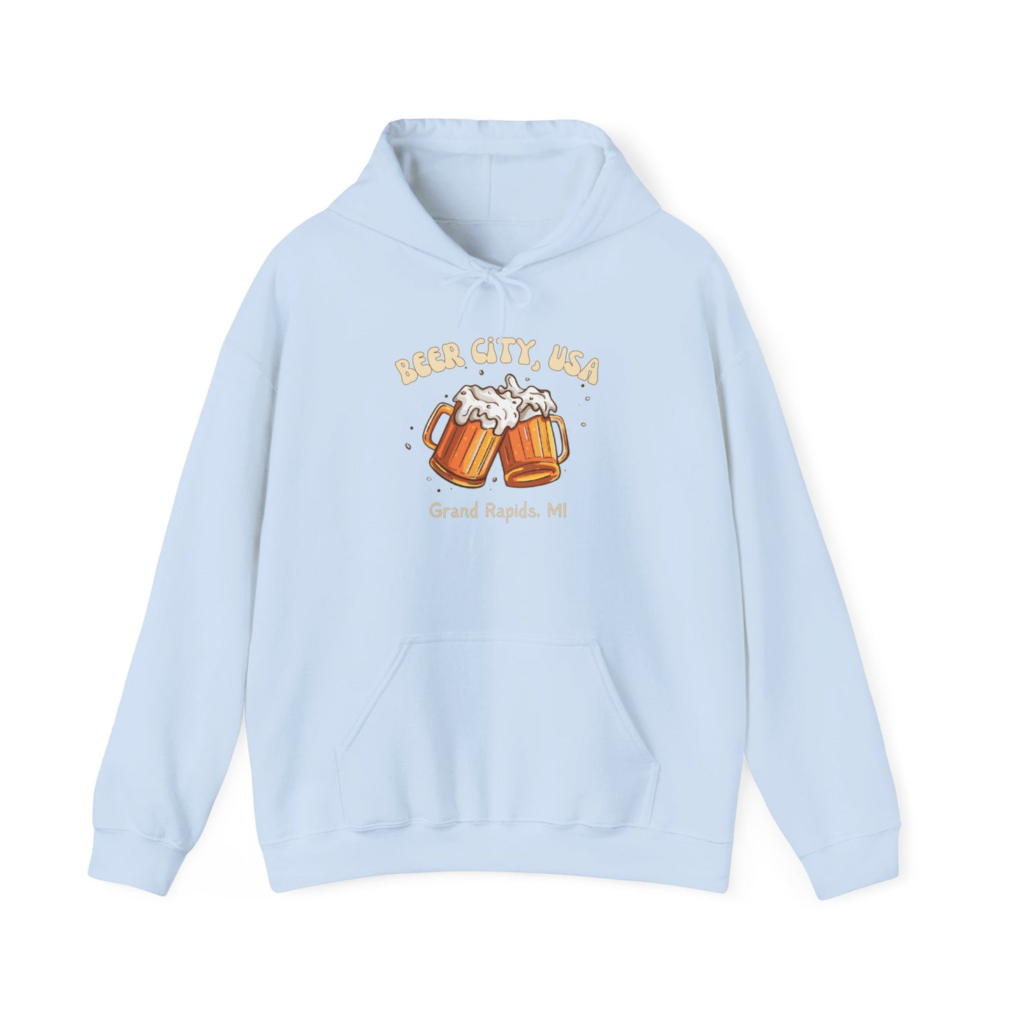 Beer City USA Hoodie Grand Rapids Michigan Sweatshirt Cozy Brewery Tour Shirt Great Lakes Craft Beer Gift Unisex Fit