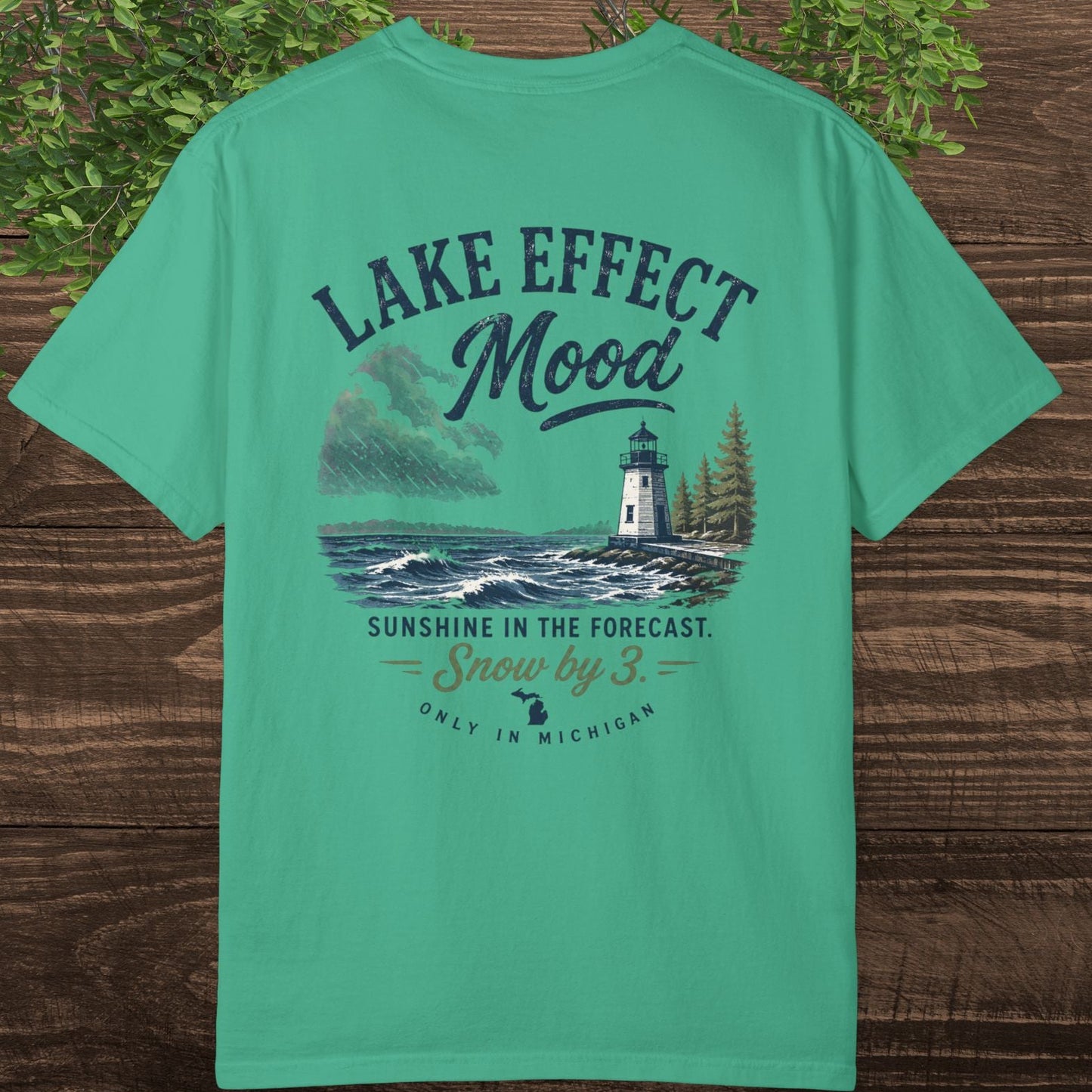 Lake Effect Michigan T-Shirt — Sarcastic Moody Tee for Great Lakes Fans