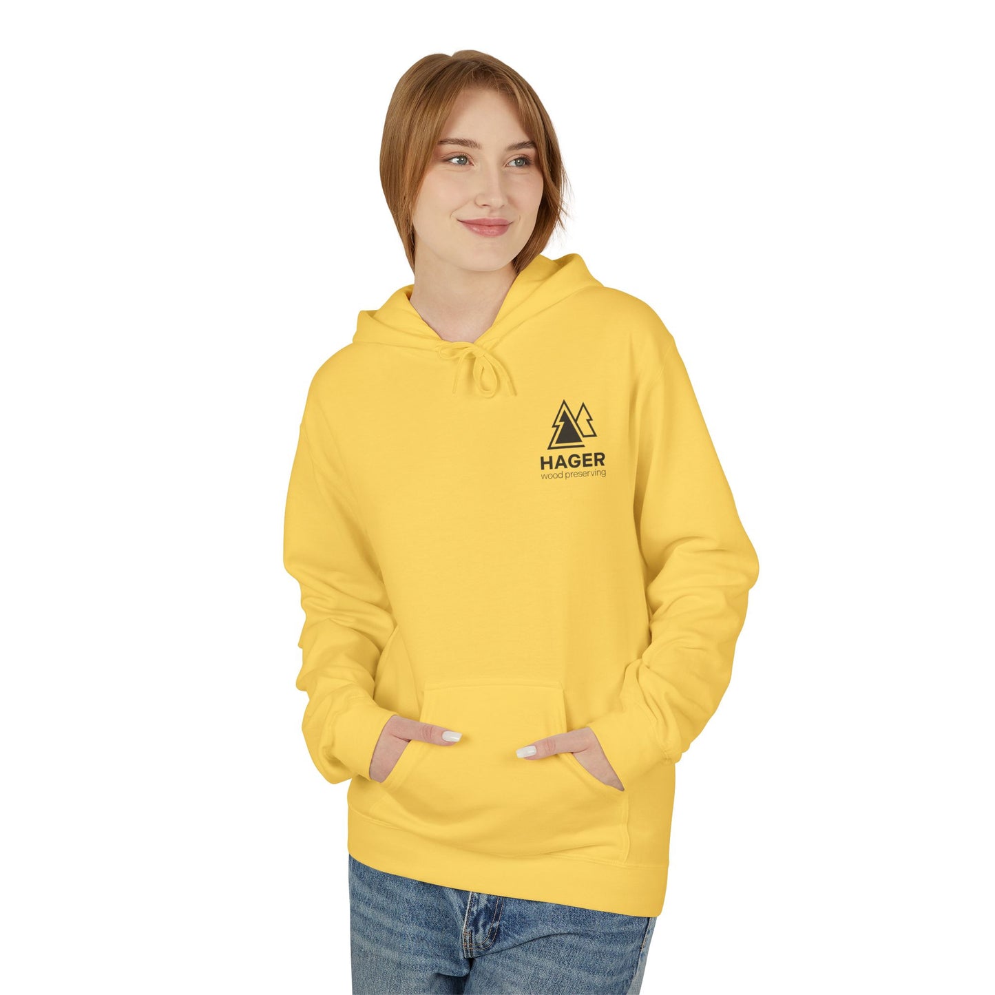 Hager Wood Preserving Hoodie — Logo Fleece Pullover