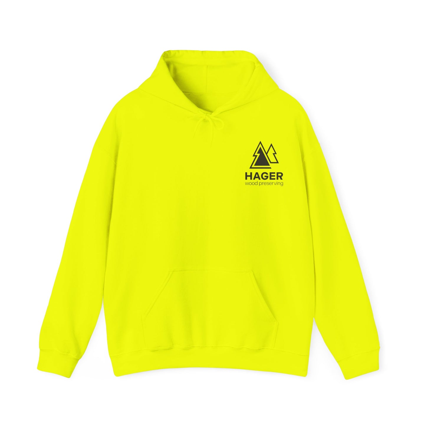CUSTOM BIZ LOGO hoodie in Hi Visibility color options