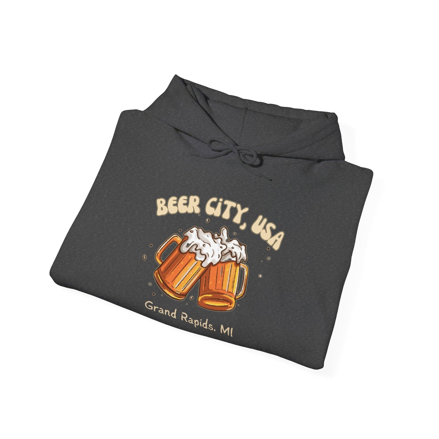 Beer City USA Hoodie Grand Rapids Michigan Sweatshirt Cozy Brewery Tour Shirt Great Lakes Craft Beer Gift Unisex Fit