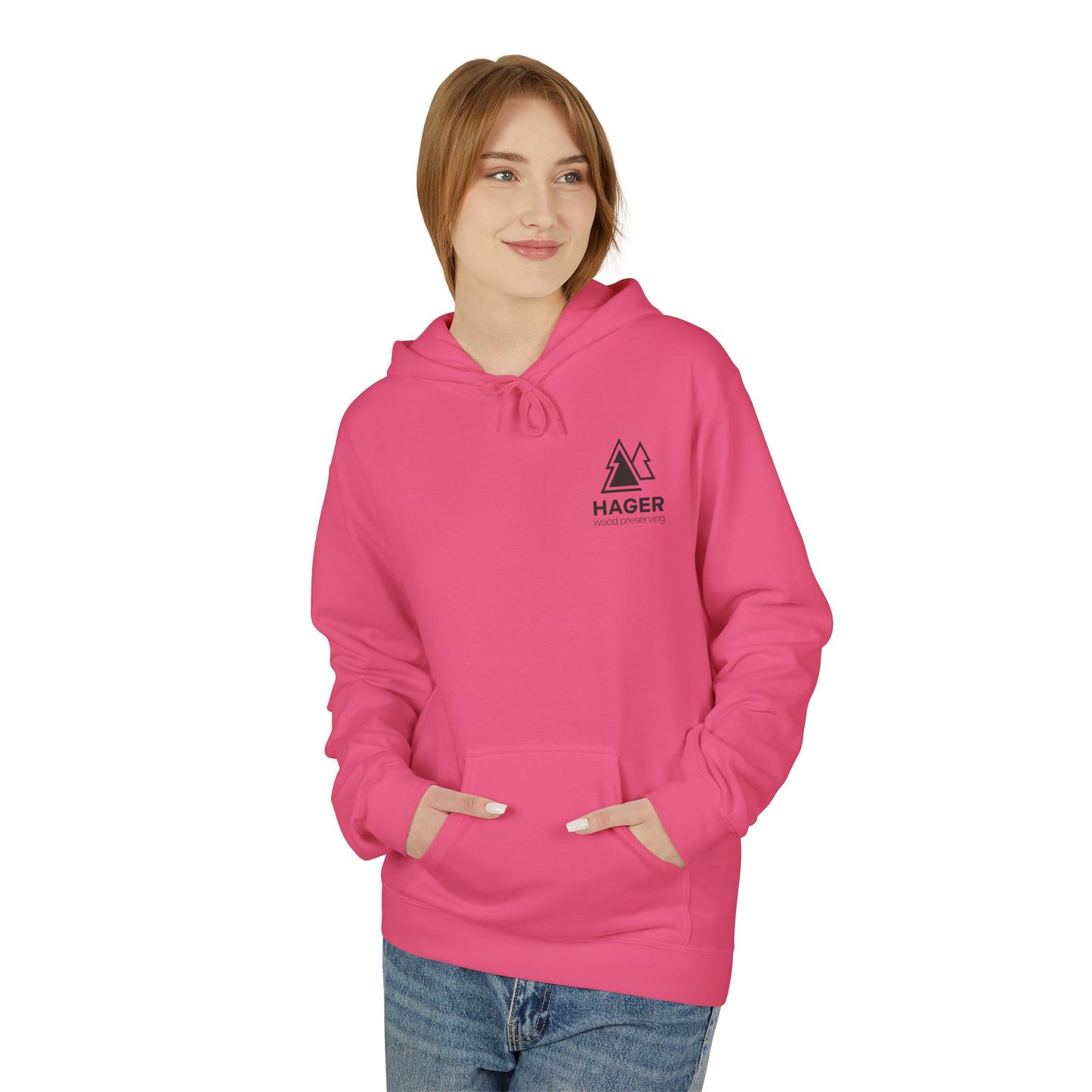 Hager Wood Preserving Hoodie — Logo Fleece Pullover