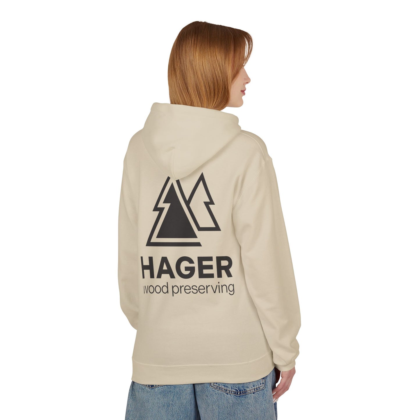 Hager Wood Preserving Hoodie — Logo Fleece Pullover