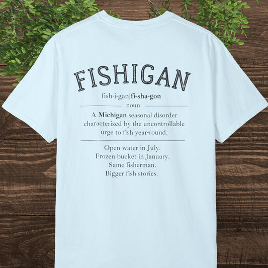 Fishing Again Michigan T-Shirt — FISHIGAN Tee