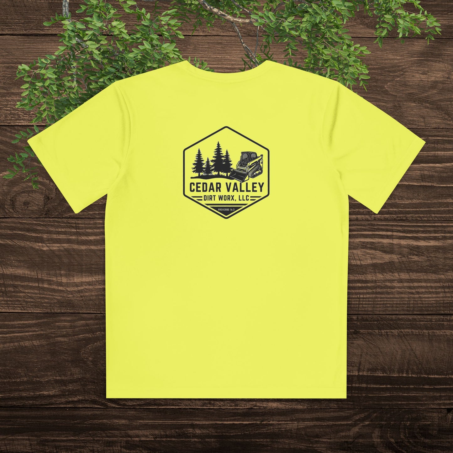 Dirt Worx neon yellow & pink Youth Competitor Tee