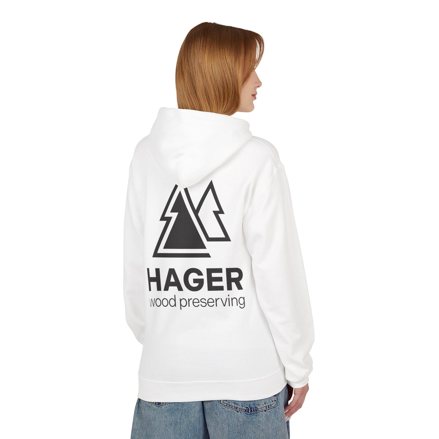 Hager Wood Preserving Hoodie — Logo Fleece Pullover