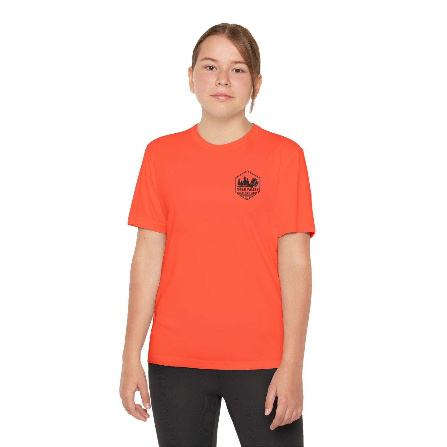 Dirt Worx neon yellow & pink Youth Competitor Tee