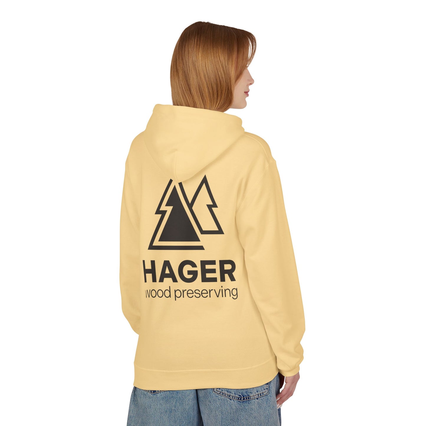 Hager Wood Preserving Hoodie — Logo Fleece Pullover