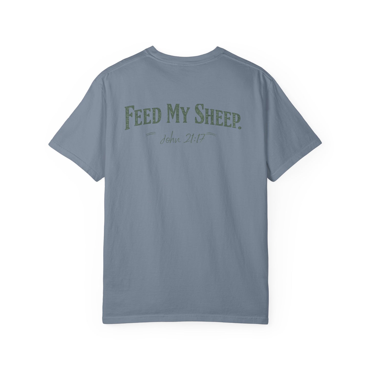 Feed My Sheep Bible Verse Spring T-shirt | Christian Scripture Tee