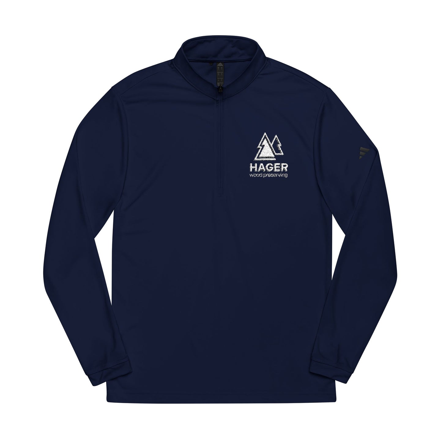 Hager Outdoors Embroidered Quarter-Zip Pullover - Navy