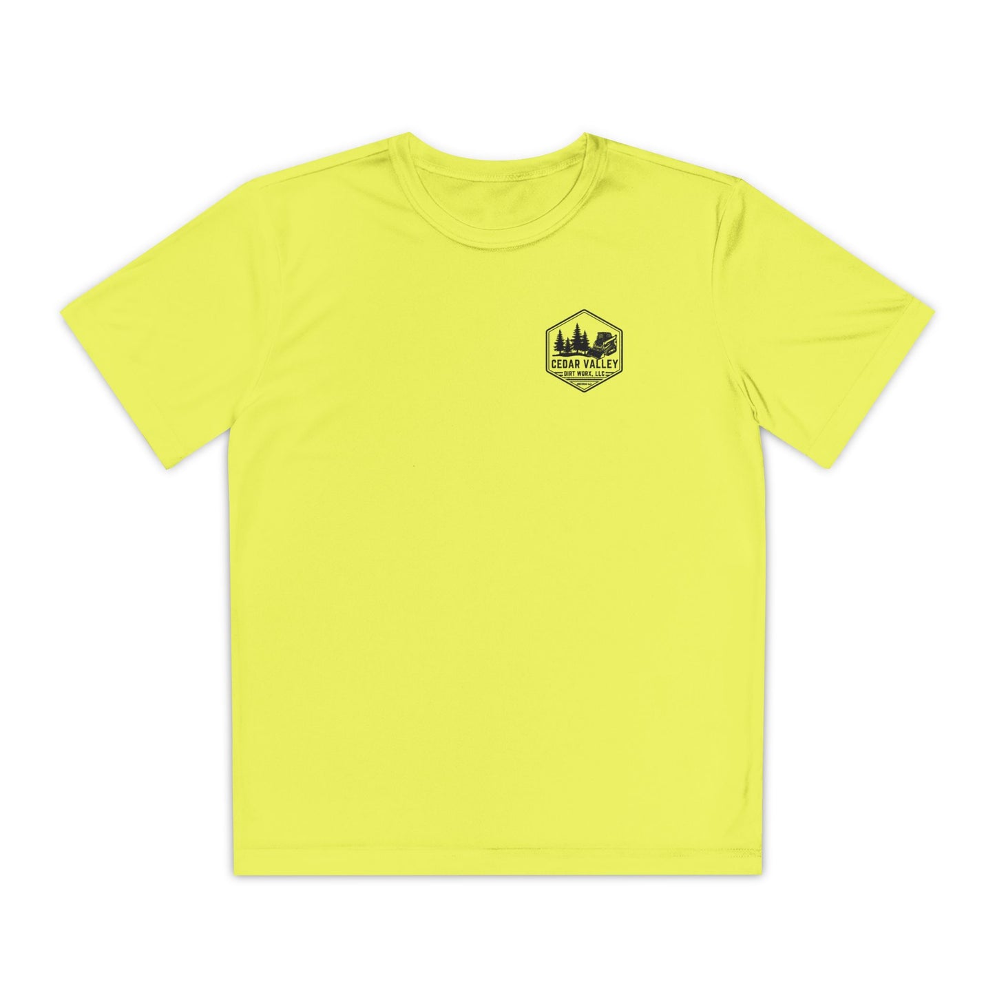 Dirt Worx neon yellow & pink Youth Competitor Tee
