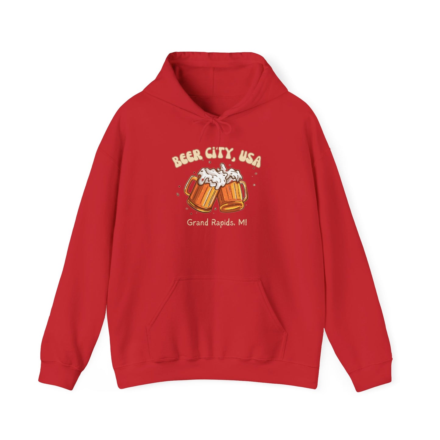 Beer City USA Hoodie Grand Rapids Michigan Sweatshirt Cozy Brewery Tour Shirt Great Lakes Craft Beer Gift Unisex Fit