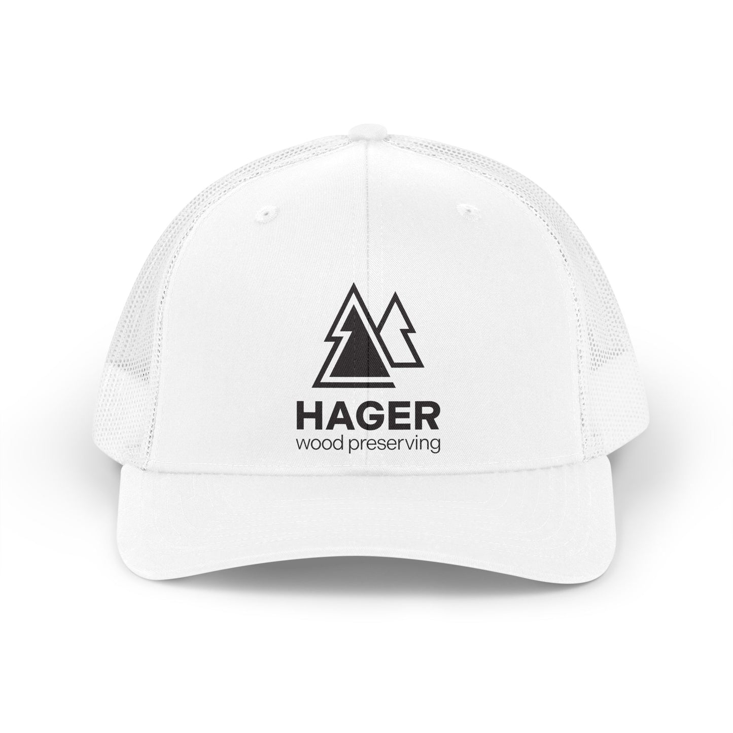 Hager Wood Preserving Trucker Hat — Retro Logo Cap