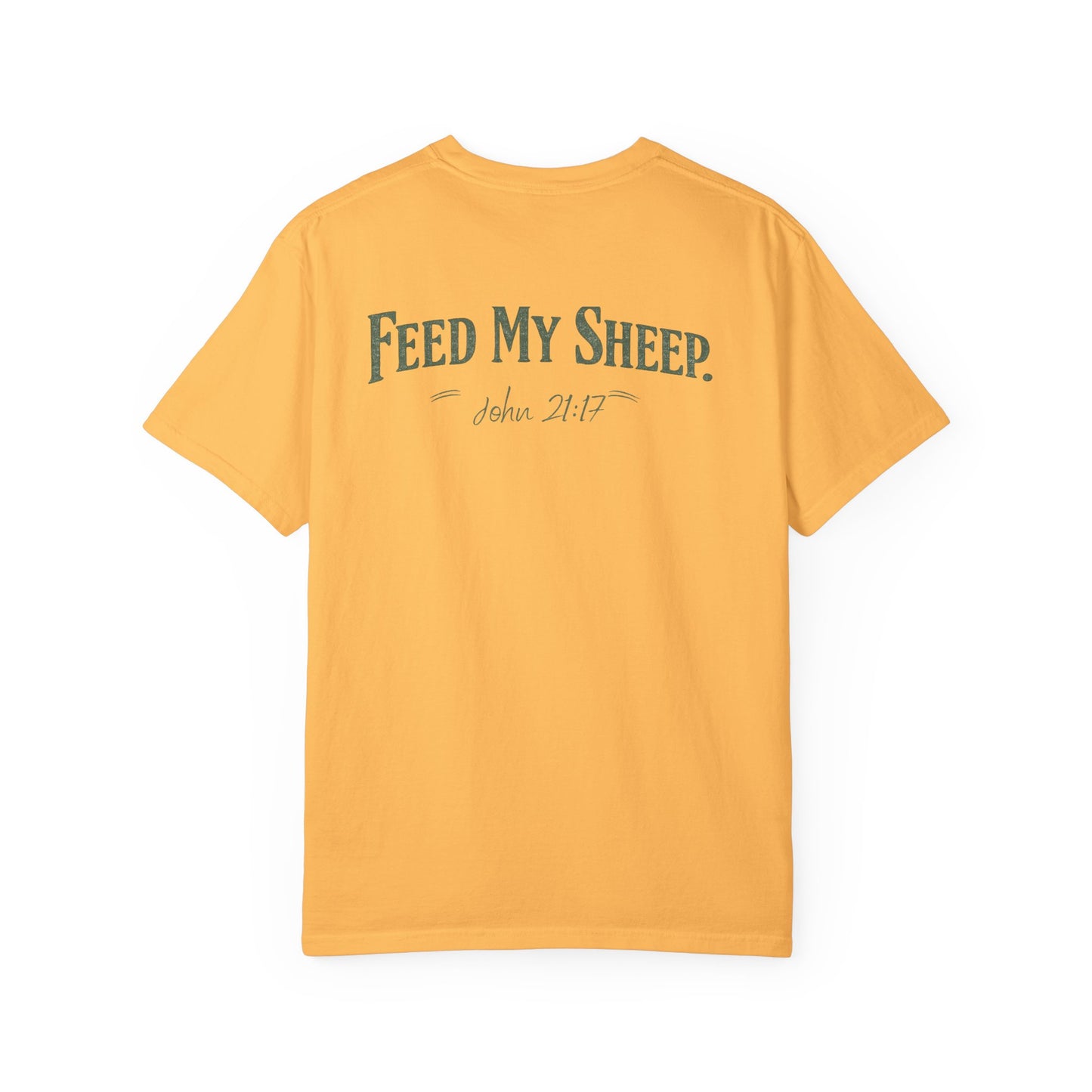Feed My Sheep Bible Verse Spring T-shirt | Christian Scripture Tee
